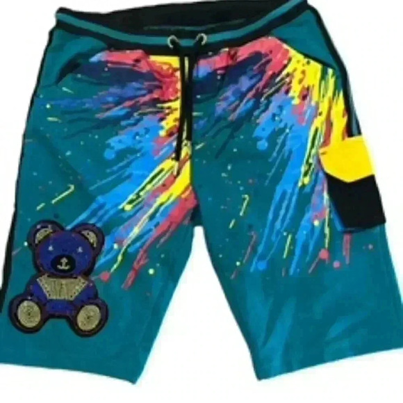 Elite Premium Denim Junior Paintball Drawstring‎ Knit Shorts Girls  Sz 14-16 - Picture 6 of 11